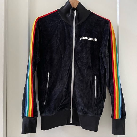 PALM ANGELS Rainbow Chenille Track Jacket Size S
Authentic - Picture 4 of 11